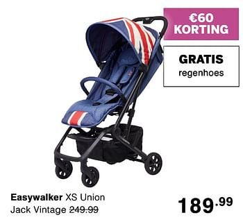 Promoties Easywalker xs union jack vintage - Easywalker - Geldig van 05/04/2020 tot 11/04/2020 bij Baby & Tiener Megastore
