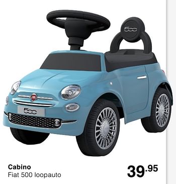 Promoties Cabino fiat 500 loopauto - Cabino - Geldig van 05/04/2020 tot 11/04/2020 bij Baby & Tiener Megastore