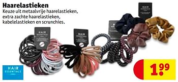 Promotions Haarelastieken - Hair Essentials - Valide de 07/04/2020 à 19/04/2020 chez Kruidvat