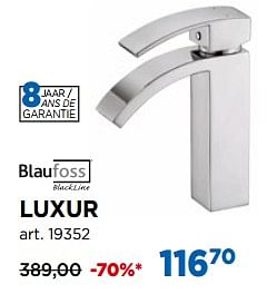 Promoties Wastafelkranen robinets de lavabo luxur - Blaufoss - Geldig van 01/04/2020 tot 30/04/2020 bij X2O