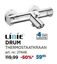 Promoties Drum thermostaatkraan - Linie - Geldig van 01/04/2020 tot 30/04/2020 bij X2O