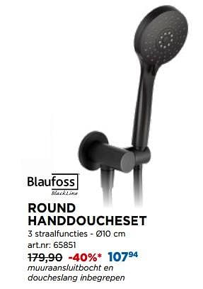 Promoties Handdouche round handdoucheset - Blaufoss - Geldig van 01/04/2020 tot 30/04/2020 bij X2O