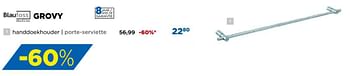 Promoties Grovy handdoekhouder porte-serviette - Blaufoss - Geldig van 01/04/2020 tot 30/04/2020 bij X2O