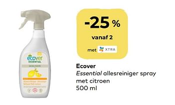Promoties Ecover essential allesreiniger spray met citroen - Ecover - Geldig van 01/04/2020 tot 05/05/2020 bij Bioplanet