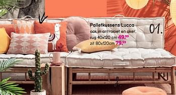 Promoties Palletkussens lucca - Huismerk - Leen Bakker - Geldig van 06/04/2020 tot 26/04/2020 bij Leen Bakker