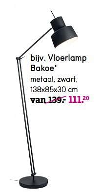Promoties Vloerlamp bakoe - Huismerk - Leen Bakker - Geldig van 06/04/2020 tot 26/04/2020 bij Leen Bakker