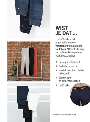 Promoties Broek met linnen - Huismerk - Bel&Bo - Geldig van 06/04/2020 tot 26/04/2020 bij Bel&Bo