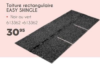 Promotions Toiture rectangulaire easy shingle - Produit maison - Mr. Bricolage - Valide de 05/04/2020 à 30/09/2020 chez Mr. Bricolage