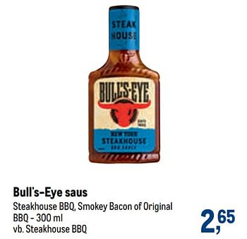 Promoties Bull`s-eye saus - Huismerk - Makro - Geldig van 25/03/2020 tot 11/04/2020 bij Makro