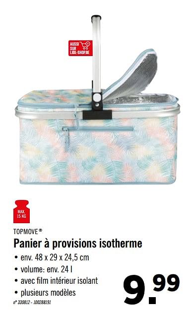 Panier best sale isotherme lidl