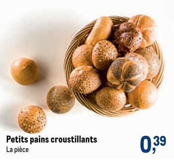 Promotions Petits pains croustillants - Produit maison - Makro - Valide de 25/03/2020 à 11/04/2020 chez Makro