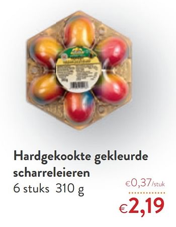 Promoties Hardgekookte gekleurde scharreleieren - Huismerk - Okay  - Geldig van 08/04/2020 tot 21/04/2020 bij OKay