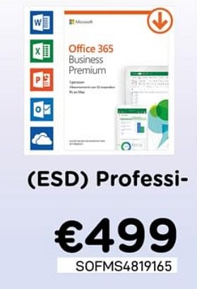 Promoties Esd professional - Microsoft - Geldig van 04/04/2020 tot 30/04/2020 bij Compudeals