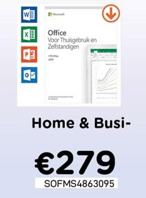 Promoties Home + business - Microsoft - Geldig van 04/04/2020 tot 30/04/2020 bij Compudeals