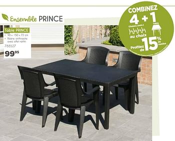 Promotions Table prince - Produit maison - Mr. Bricolage - Valide de 05/04/2020 à 30/09/2020 chez Mr. Bricolage