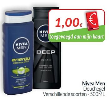 Promoties Nivea men douchegel - Nivea - Geldig van 01/04/2020 tot 30/04/2020 bij Intermarche