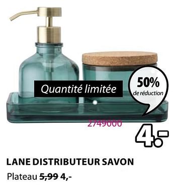 Promoties Lane distributeur savon plateau - Huismerk - Jysk - Geldig van 06/04/2020 tot 19/04/2020 bij Jysk
