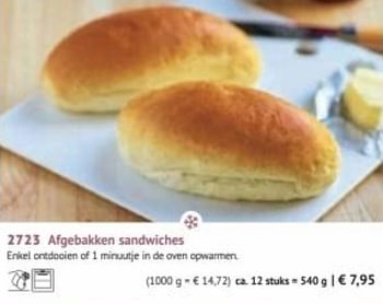 Promoties Afgebakken sandwiches - Huismerk - Bofrost - Geldig van 30/03/2020 tot 27/09/2020 bij Bofrost