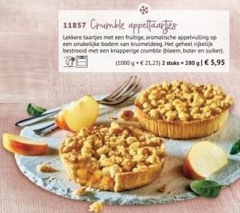 Promoties Crumble appeltaartjes - Huismerk - Bofrost - Geldig van 30/03/2020 tot 27/09/2020 bij Bofrost