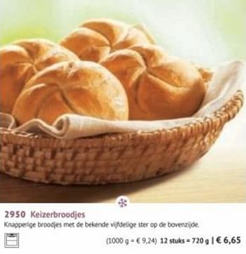 Promoties Keizerbroodjes - Huismerk - Bofrost - Geldig van 30/03/2020 tot 27/09/2020 bij Bofrost