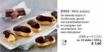 Promotions Mini-eclairs - Produit maison - Bofrost - Valide de 30/03/2020 à 27/09/2020 chez Bofrost