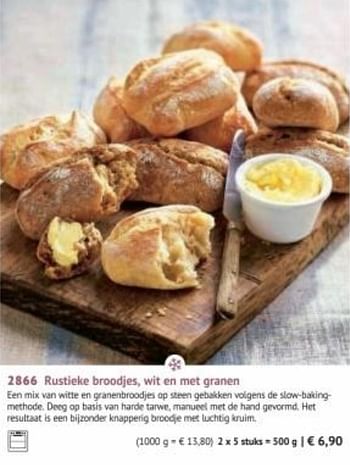 Promoties Rustieke broodjes wit en met granen - Huismerk - Bofrost - Geldig van 30/03/2020 tot 27/09/2020 bij Bofrost