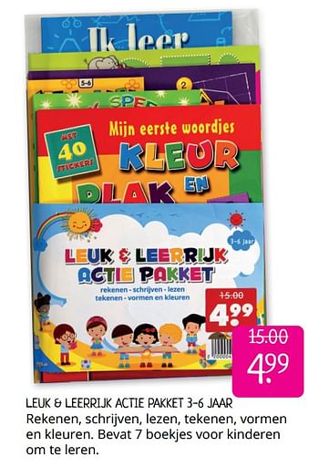 Promoties Leuk + leerrijk actie pakket 3-6 jaar - Huismerk - Boekenvoordeel - Geldig van 10/04/2020 tot 17/04/2020 bij BoekenVoordeel