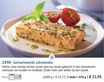 Promoties Gemarineerde zalmsteaks - Huismerk - Bofrost - Geldig van 30/03/2020 tot 27/09/2020 bij Bofrost