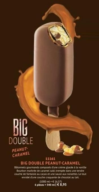 Promotions Big double peanut-caramel - Produit maison - Bofrost - Valide de 30/03/2020 à 27/09/2020 chez Bofrost