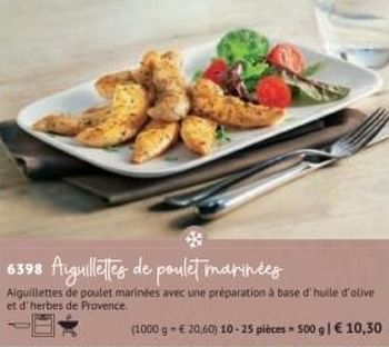 Promoties Aiguillettes de poulet marinées - Huismerk - Bofrost - Geldig van 30/03/2020 tot 27/09/2020 bij Bofrost