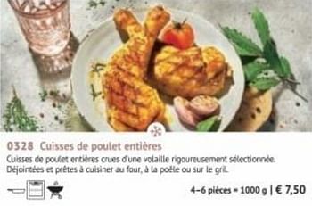 Promotions Cuisses de poulet entières - Produit maison - Bofrost - Valide de 30/03/2020 à 27/09/2020 chez Bofrost