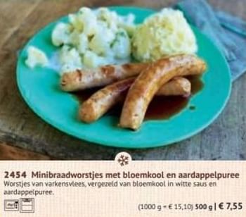 Promoties Minibraadvorstjes met bloemkool en aardappelpuree - Huismerk - Bofrost - Geldig van 30/03/2020 tot 27/09/2020 bij Bofrost