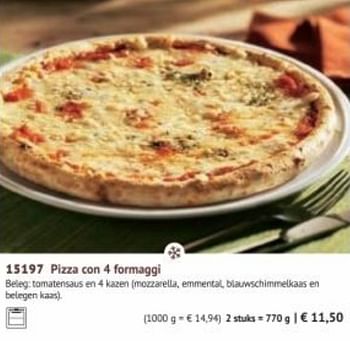 Promoties Pizza con 4 formaggi - Huismerk - Bofrost - Geldig van 30/03/2020 tot 27/09/2020 bij Bofrost