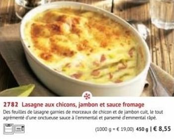Promotions Lasagne aux chicons jambon et sauce fromage - Produit maison - Bofrost - Valide de 30/03/2020 à 27/09/2020 chez Bofrost