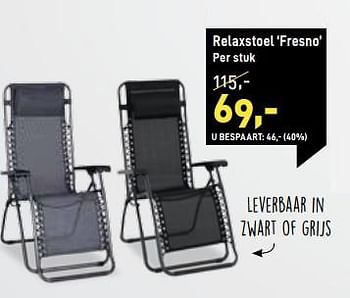 Promoties Relaxstoel fresno - Huismerk - Paco - Geldig van 13/04/2020 tot 05/05/2020 bij Paco