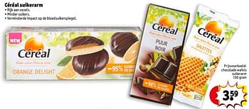 Promoties Chocolade wafels suikerarm - Céréal - Geldig van 13/04/2020 tot 25/10/2020 bij Kruidvat
