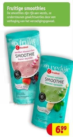 Promoties Fruitige smoothies - Huismerk - Kruidvat - Geldig van 13/04/2020 tot 25/10/2020 bij Kruidvat