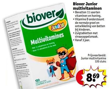 Promoties Junior multivitamine - Biover - Geldig van 13/04/2020 tot 25/10/2020 bij Kruidvat