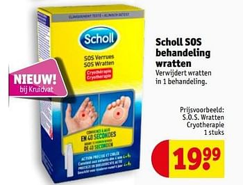 Promoties S.o.s. wratten cryotherapie - Scholl - Geldig van 13/04/2020 tot 25/10/2020 bij Kruidvat