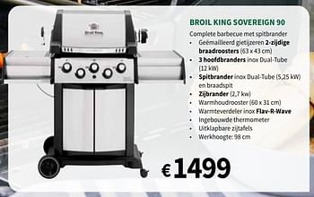 Promoties Broil king sovereign 90 - Broil King - Geldig van 08/04/2020 tot 30/06/2020 bij Horta