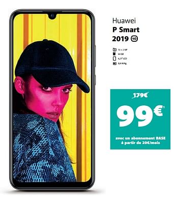 Promotions Huawei p smart 2019 - Huawei - Valide de 20/04/2020 à 09/05/2020 chez Base