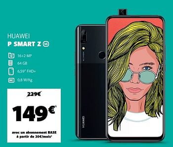 Promotions Huawei p smart z - Huawei - Valide de 20/04/2020 à 09/05/2020 chez Base