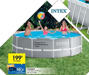 Rechtsaf Vergelijking Regelmatigheid Intex Zwembad - Promotie bij Carrefour