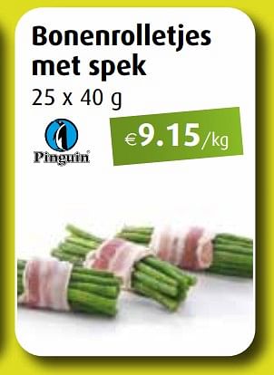 Promoties Bonenrolletjes met spek - Pinguin - Geldig van 27/04/2020 tot 30/05/2020 bij Aronde