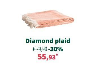 Promoties Diamond plaid - Bristol - Geldig van 27/04/2020 tot 31/05/2020 bij Overstock