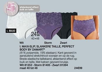 Promoties Maxi-slip slankere taille perfect body by damart - Huismerk - Damart - Geldig van 27/04/2020 tot 15/06/2020 bij Damart