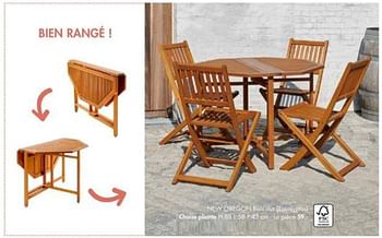 Promotions New oregon chaise pliante - Produit maison - Casa - Valide de 30/03/2020 à 30/09/2020 chez Casa