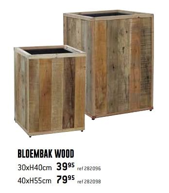 Promoties Bloembak wood - Huismerk - Free Time - Geldig van 01/05/2020 tot 31/05/2020 bij Freetime
