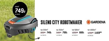 Promoties Gardena sileno city robotmaaier - Gardena - Geldig van 01/05/2020 tot 31/05/2020 bij Freetime