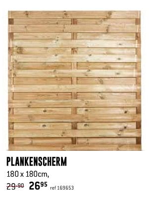 Promoties Plankenscherm - Huismerk - Free Time - Geldig van 01/05/2020 tot 31/05/2020 bij Freetime